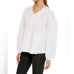Harshman New NWT White 100% Cotton Button Down Billie Shirt Size 3X Plus